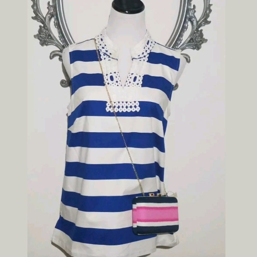 Talbots Chain Cross body Womens Pink Printed Brush - Picture 4 of 4